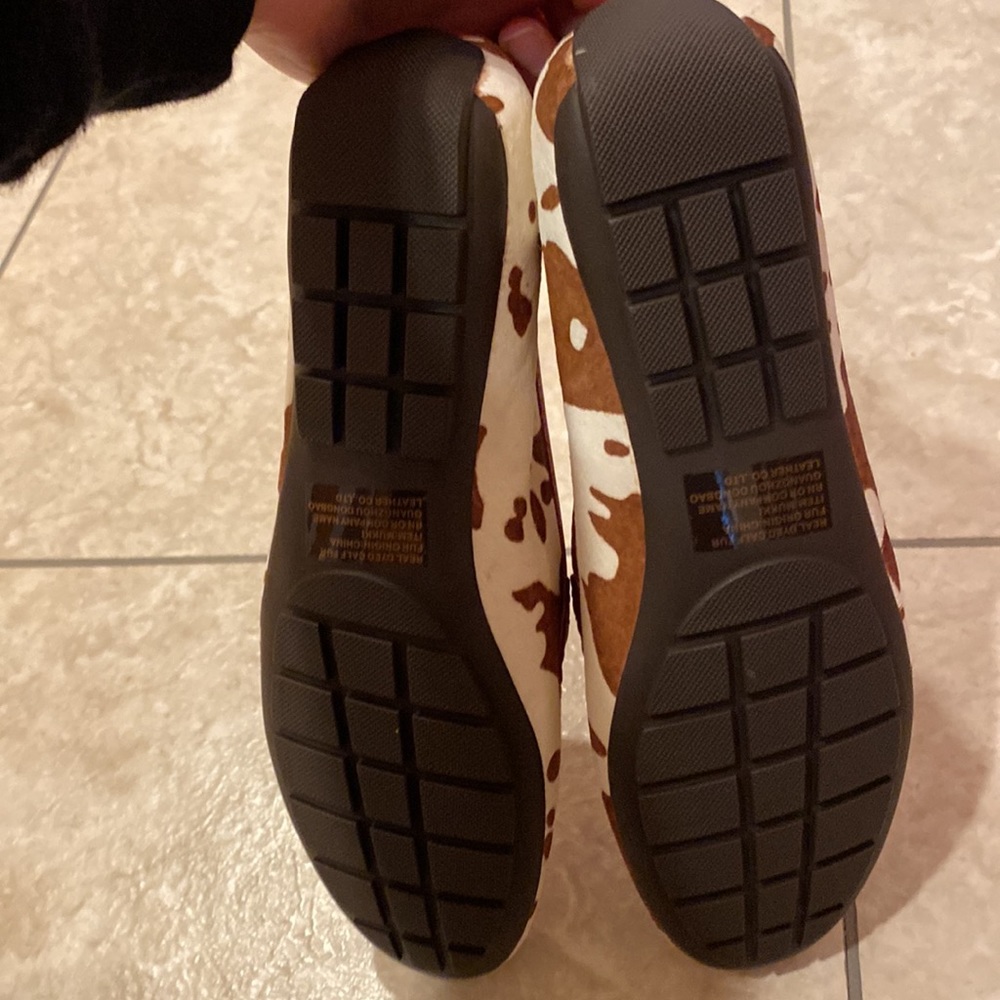 Vaneli Red And Brown Patterned Flats - image 7